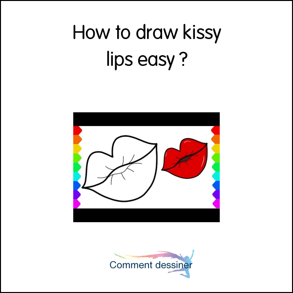 How to draw kissy lips easy How to draw